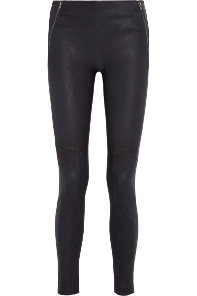 theory stretch leather pant